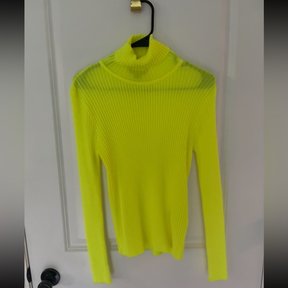 American Eagle Outfitters Sweaters - NWOT size medium AE Studio neon high visibility turtle neck